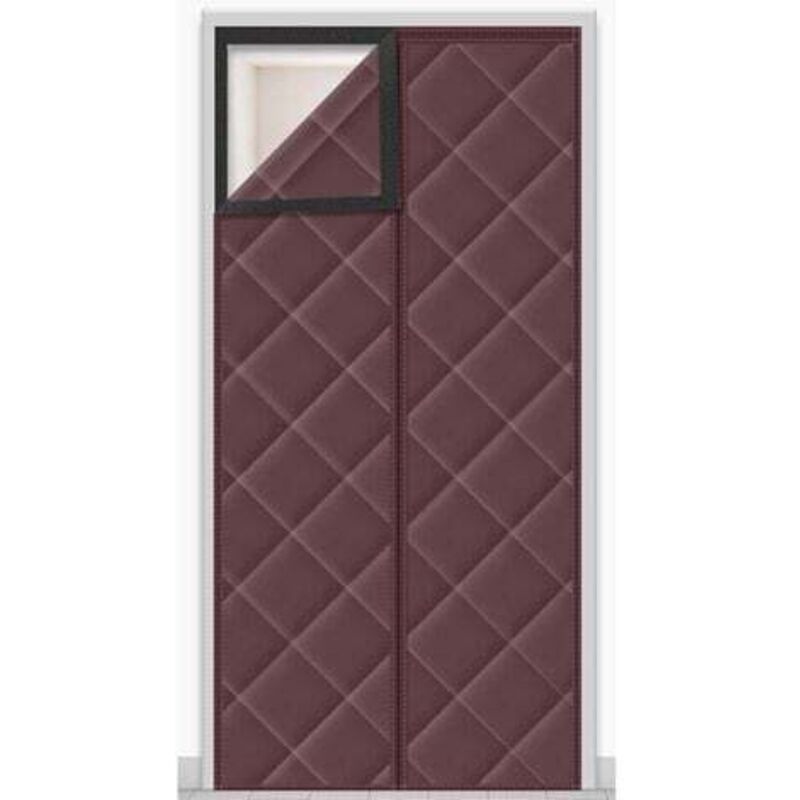 [niemals Verwendet] Türvorhang Mit Magnetverschluss, Verdunkelnd, Schalldicht, Kälteabweisend, 100 X 210 Cm (braun)