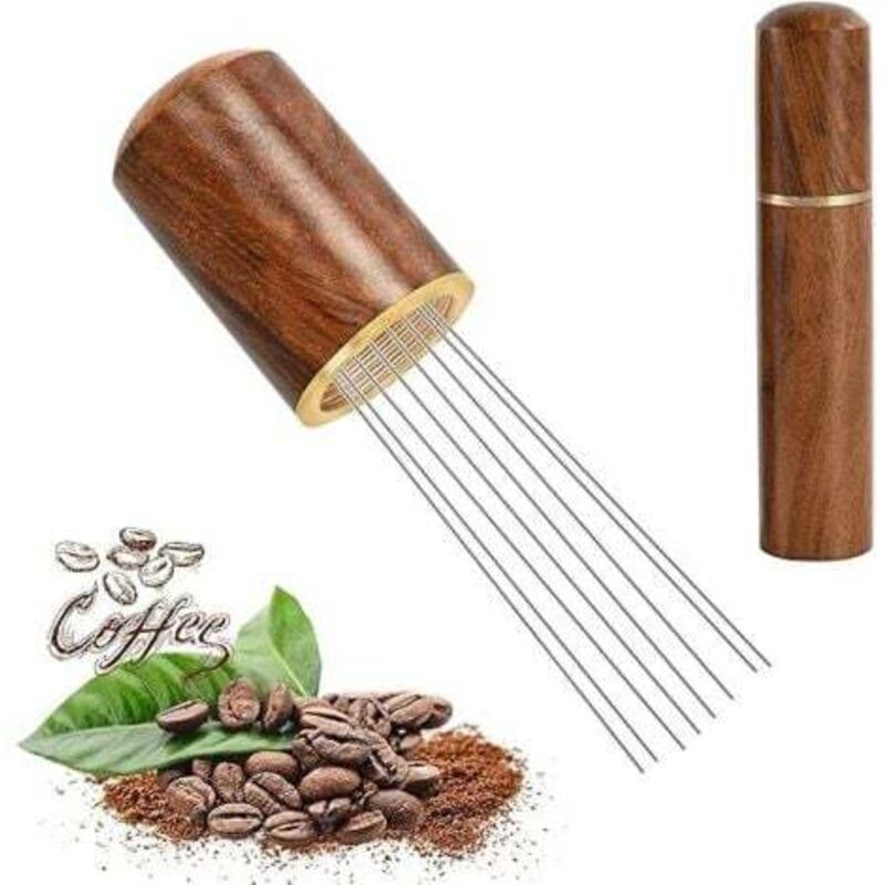 [niemals Verwendet] Wdt-werkzeug, Kaffeenadelspender, Wdt-dosierwerkzeug, 8 Nadeln 0,4 Mm, Espressonadelspender, Espresso-rührstäbchen