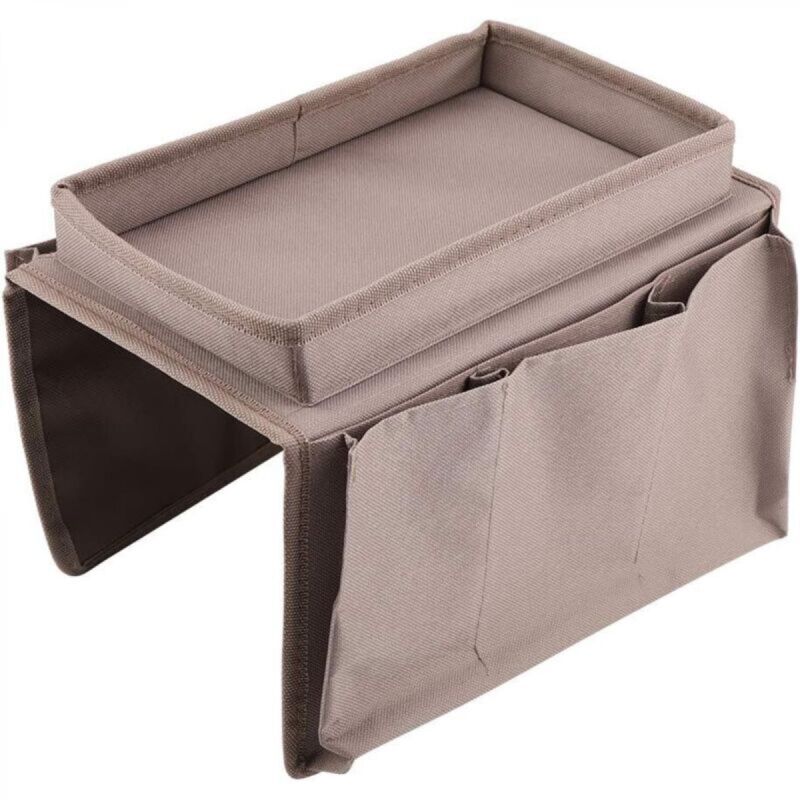 [niemals Verwendet] Braune Umhängetasche Zum Aufhängen An Der Armlehne Eines Sofas, 311918cm, Multifunktionale Aufbewahrungstasche Für Verschiedene Gegenstände.