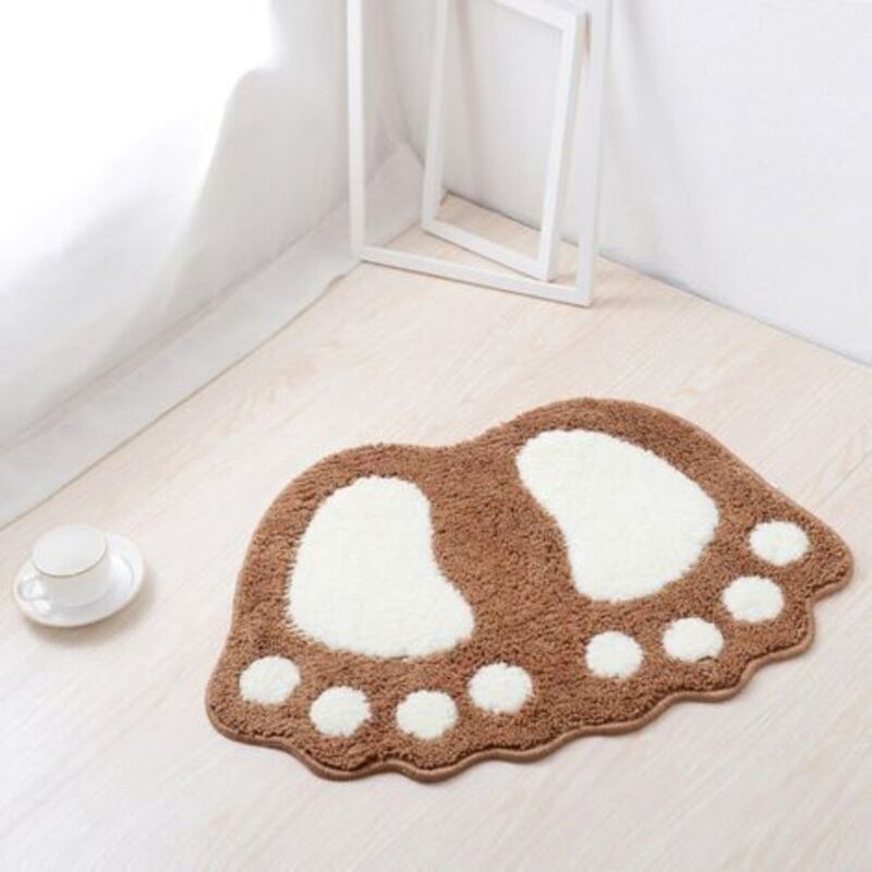 [niemals Verwendet] Rutschfeste Badematte (braun), 67 X 48 Cm, Schnelltrocknend, Geeignet Für Schlafzimmer, Küchen Und Flure, Leicht Zu Reinigen Und Zu Pflegen, Erhöht Die Sicherheit In Ihrem Zuhause