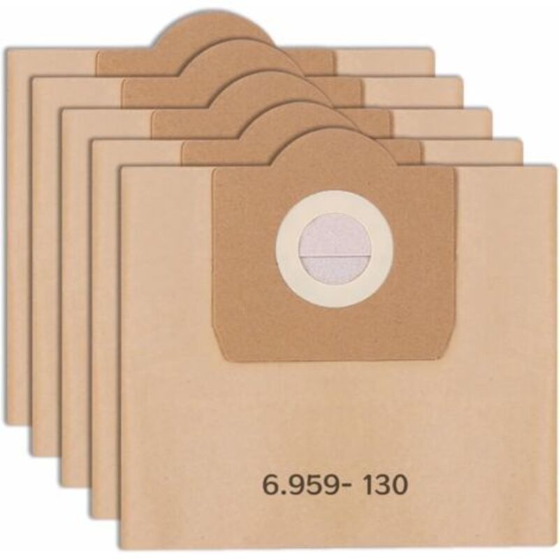 [niemals Verwendet] 5er-pack Staubsaugerbeutel Für Kärcher 6.959-130.0 A2201 Wd3, Ersatz-papierfilterbeutel Für Nass- Und Trockensauger, Beutel Für Kärcher Wd3 Premium-zubehör Ersatzteile