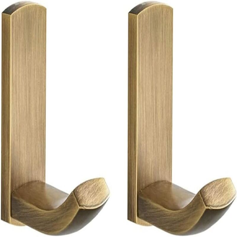 [niemals Verwendet] Antiker Handtuchhaken Aus Messing, Handtuchhaken Für Bad Und Küche, Bademantelhaken, Kleiderhaken, Mehrzweck-wandhaken, Gebürstete Bronze – 2er-pack