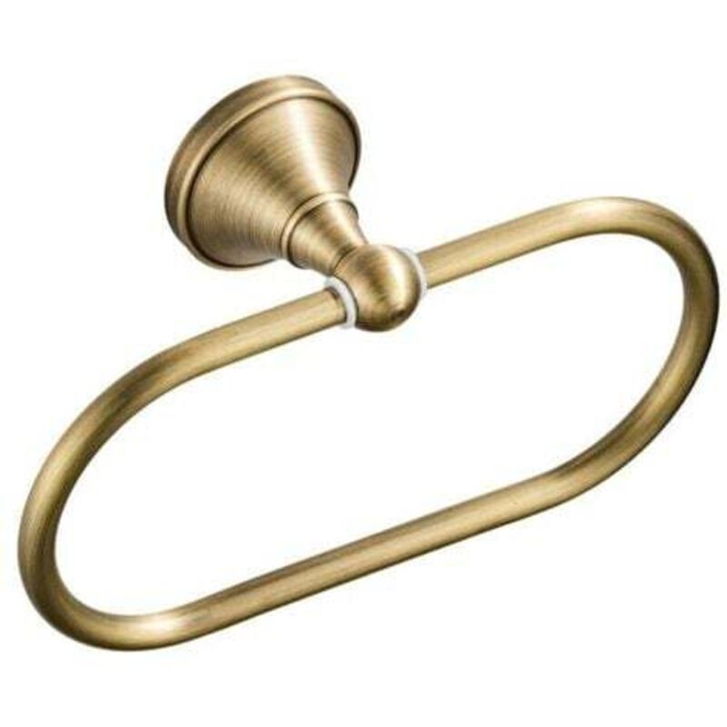 [niemals Verwendet] Handtuchring, Gebürstete Bronze, Ovaler Handtuchhalter Aus Antikem Messing, Handtuchstange Für Küche Und Bad, Wandmontage