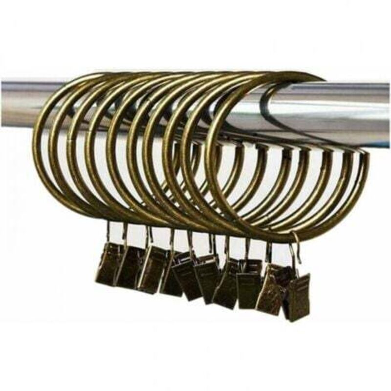 [niemals Verwendet] 30 Bronzene Metallringe (55 Mm) Für Bastelarbeiten Und Abnehmbare Clips, Duschvorhangringe.