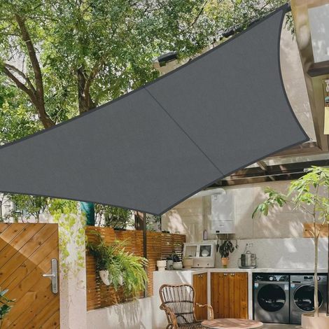 Voile D'Ombrage Carrée 3x3m Wasserdicht Haute Uv Schutz 95% Solution Ombrage Pratique Pour Garten Terrasse Et Balcon