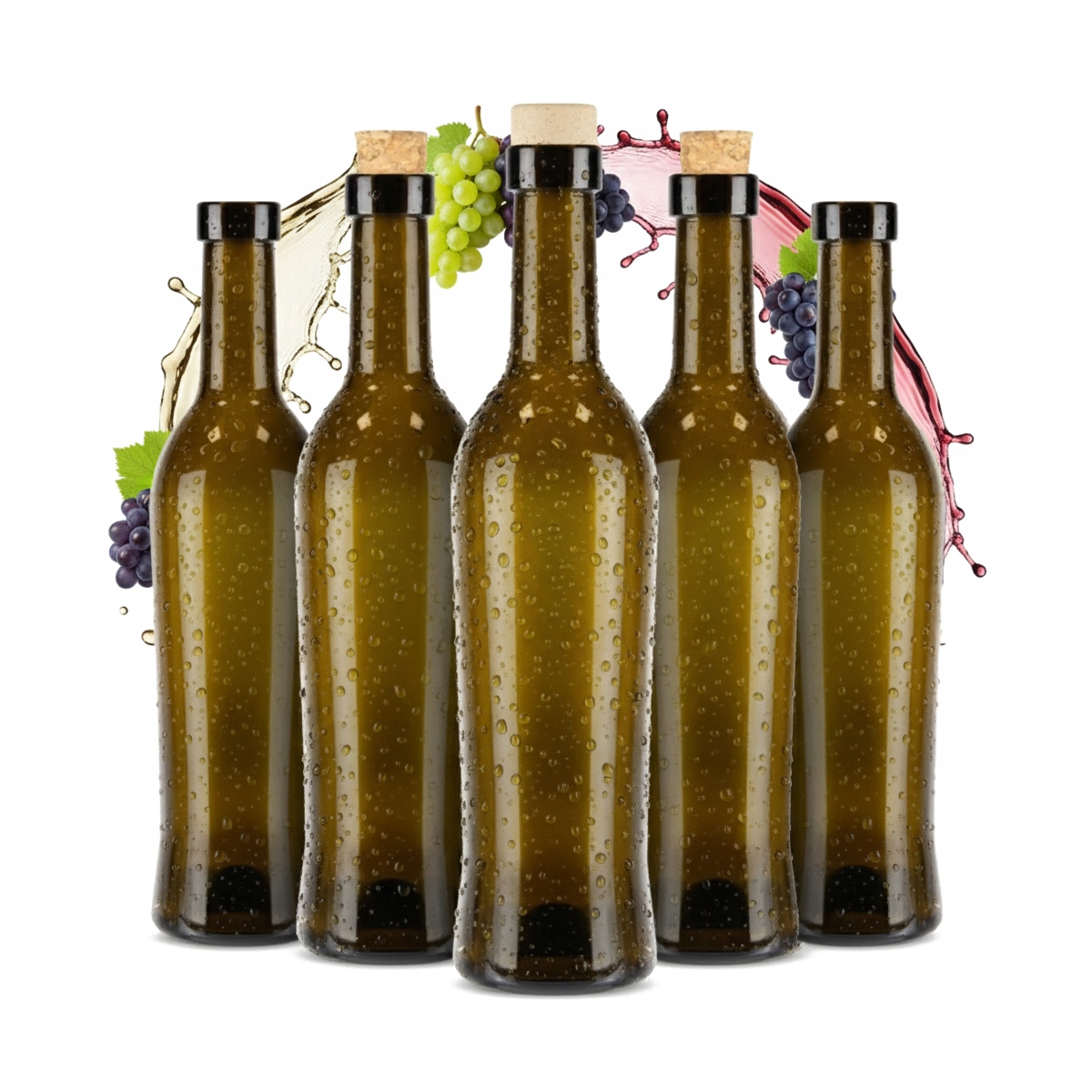 40x Toscana Glasflaschen 500ml Für Wein, Tinktur, Likör, Alkohol, Olivenöl