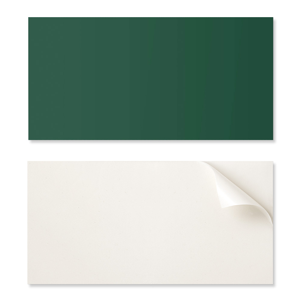 Geklebte Pvc-platte Mit Motiv, Ideal Für Den Flur, 100 X 50 Cm, Dunkelgrün