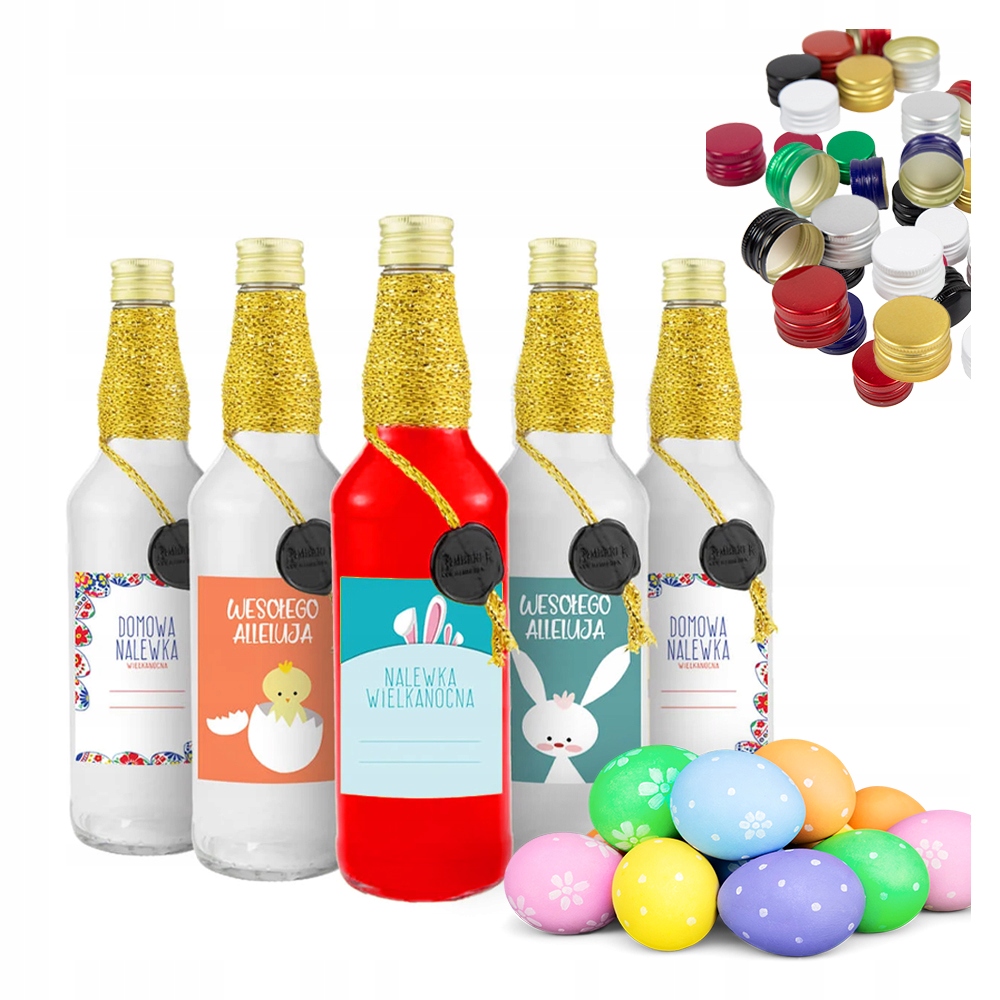10 Monopoly-osterflaschen 500 Ml, Dekoriert Für Liköre, Geschenkidee