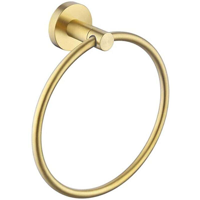Handtuchring Aus Gebürstetem Edelstahl Zur Wandmontage, 16 Cm, Gold-finish – Modernes Und Elegantes Design Für Das Badezimmer