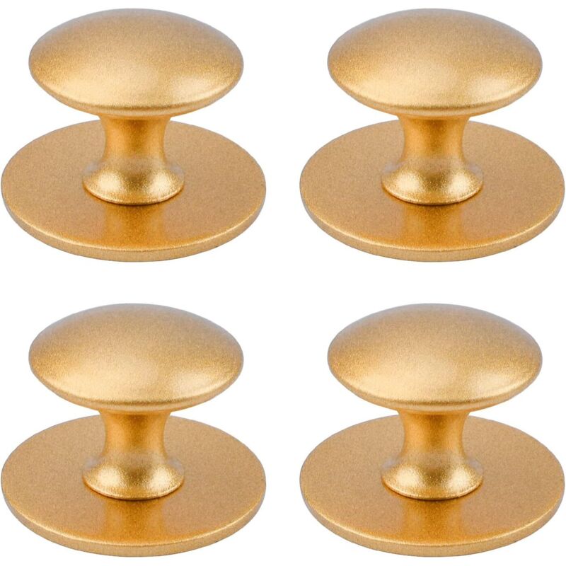 Selbstklebende Schrankgriffe, 4er-set, Edelstahl, Mattgoldene Oberfläche