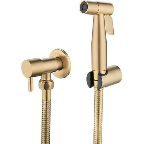 Wc-brause Aus Edelstahl. Bidet-brause-set. Wc-brause, Wasserhahnbrause (gold)