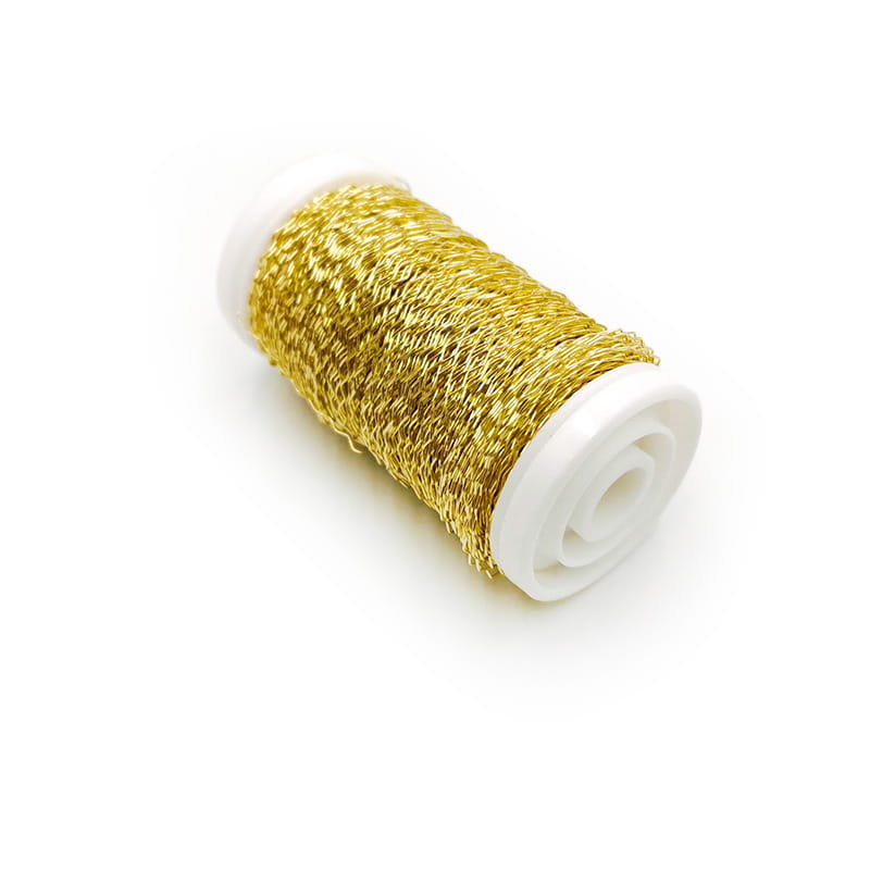 Blumendraht – Welldraht – Gold – 70 M