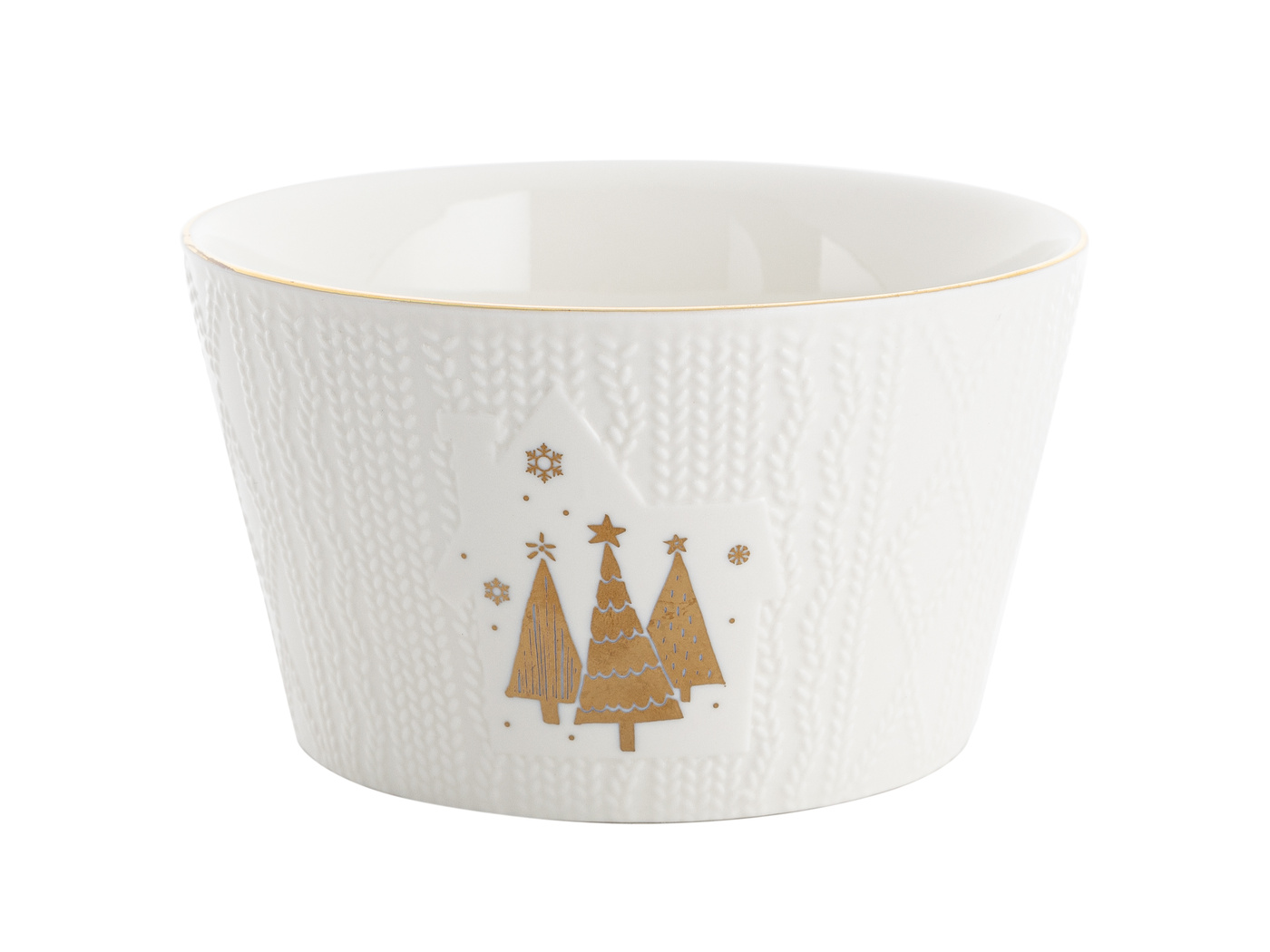 Florina Salatschüssel „goldener Weihnachtsbaum“, 13 Cm