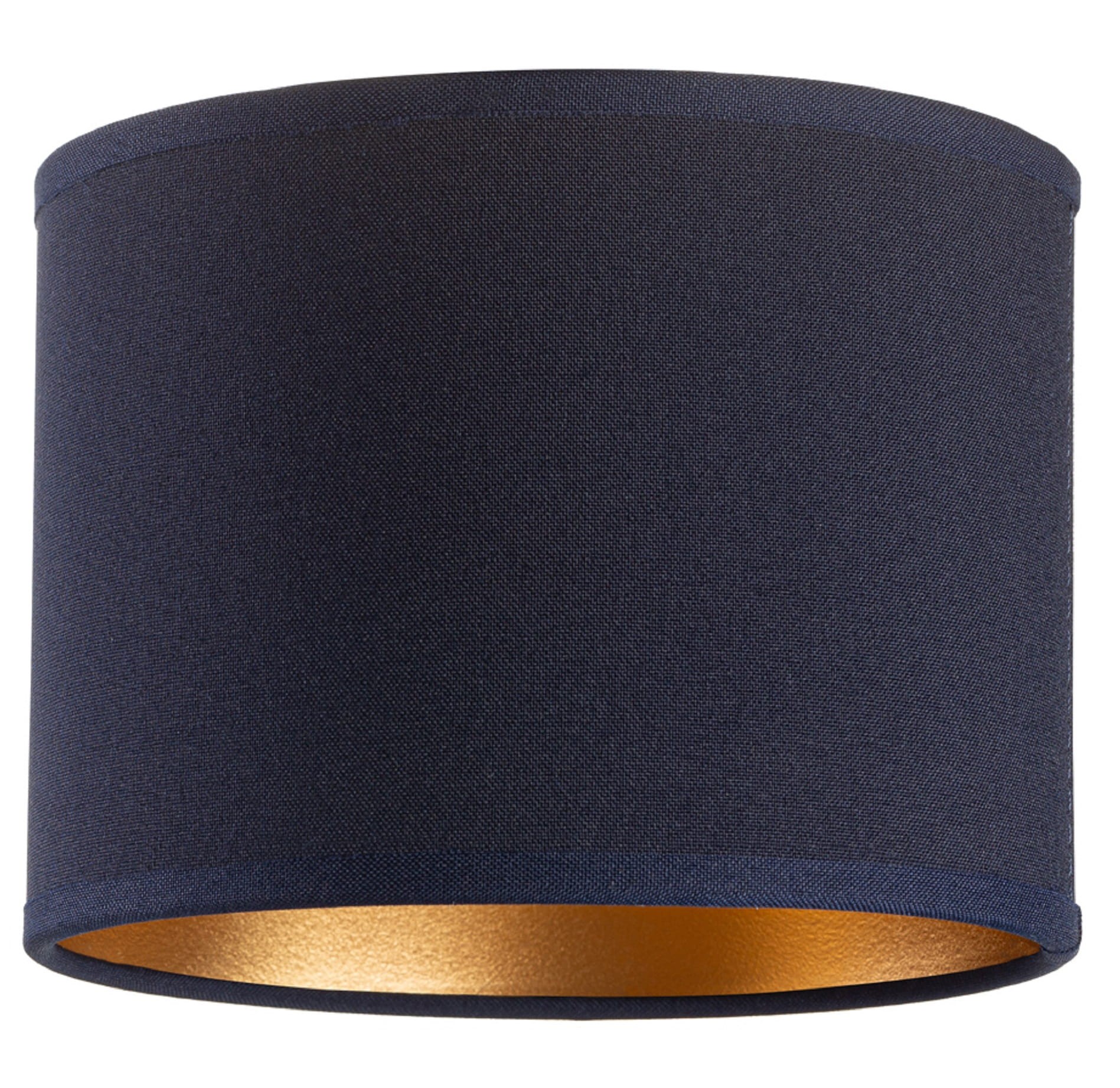 Tornado-lampenschirm, Rund, 16, Marineblau-gold