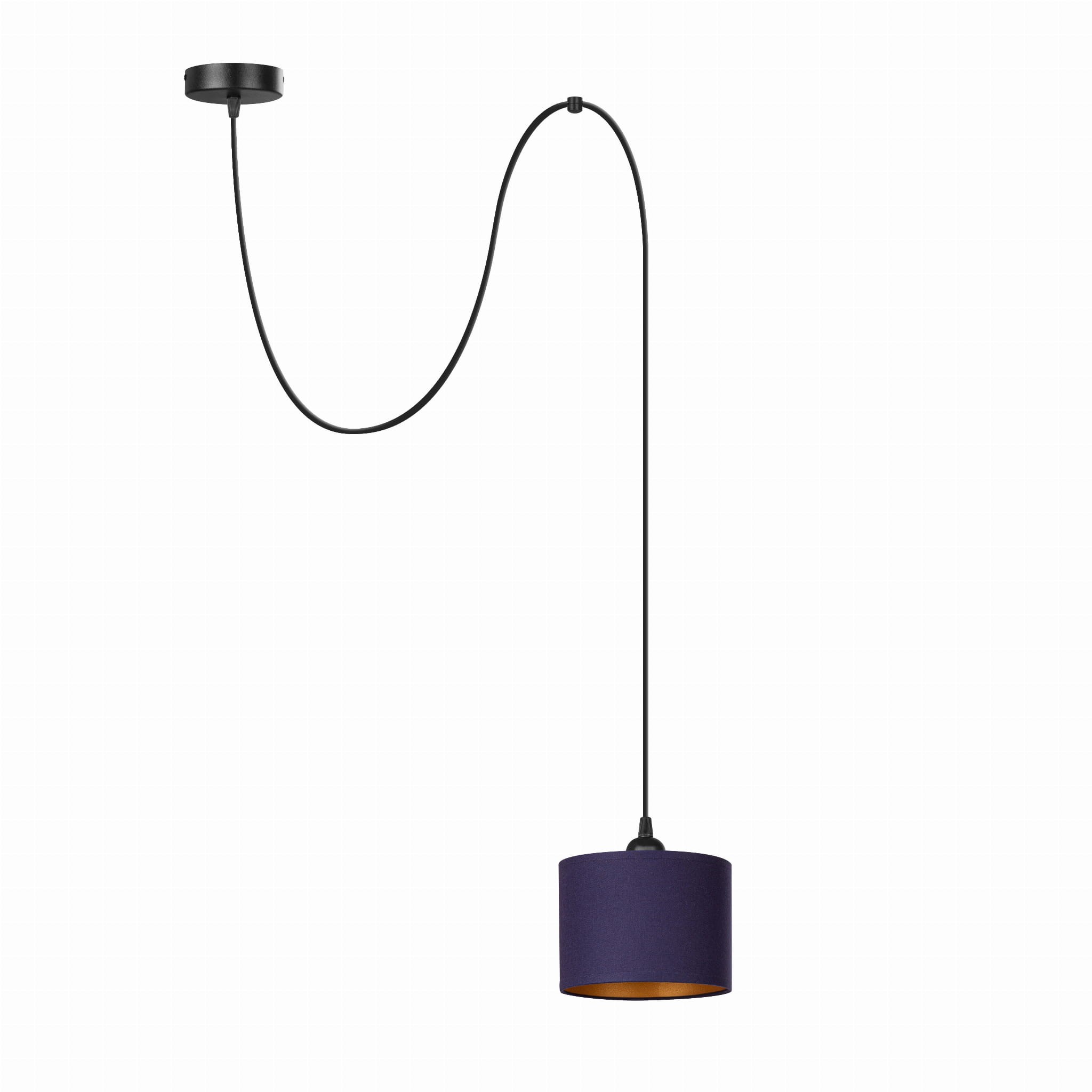 Tornado Pam1 Lampe, Marineblau Und Gold