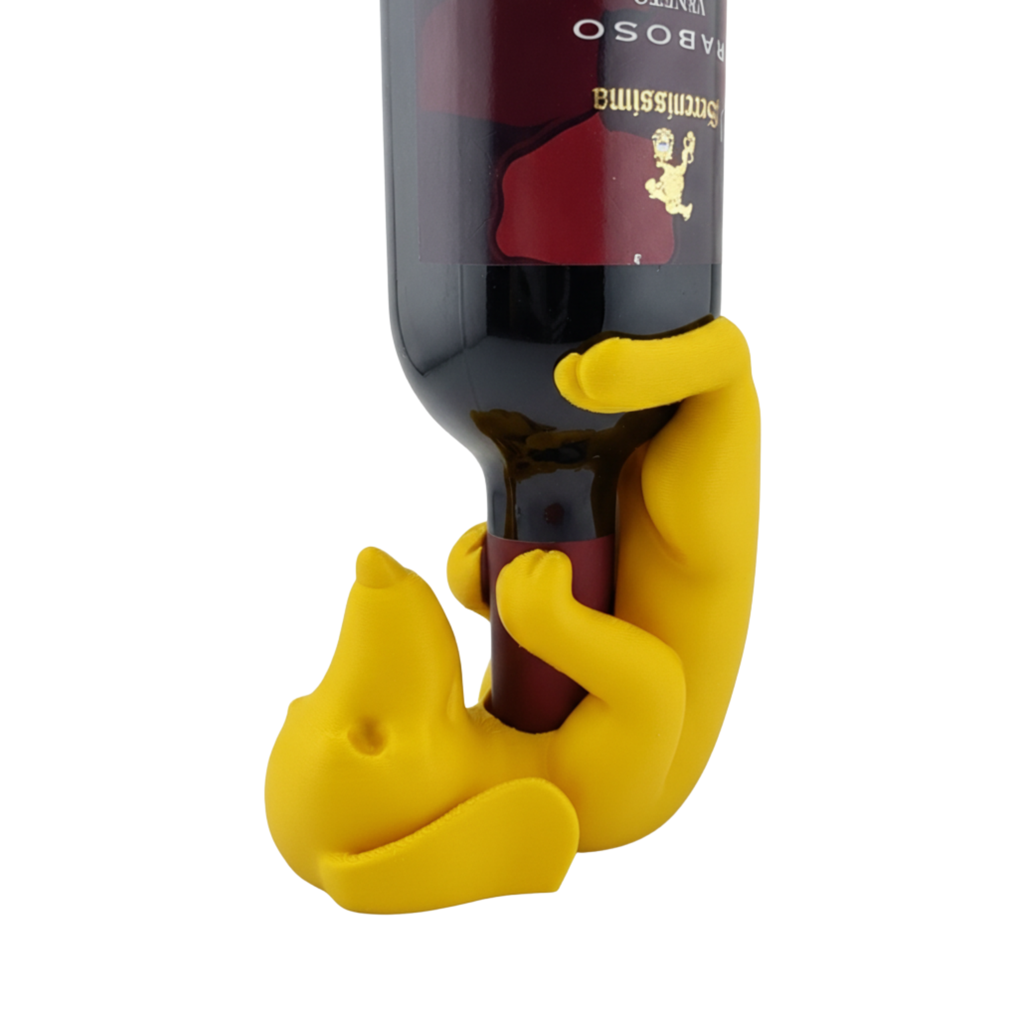 Flaschenhalter In Form Eines Gelben Dackels, Wein-/ölregal, Küchendekoration
