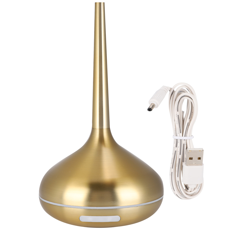 120-ml-luftbefeuchter Mit Duftdiffusor, 7-farbigem Led-nachtlicht, Goldfarben.