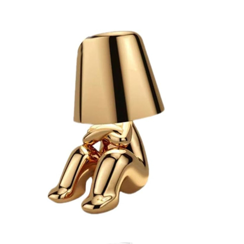 Tischlampe „goldener Mann“, Nachtlicht Und Kunstdekoration (gold)