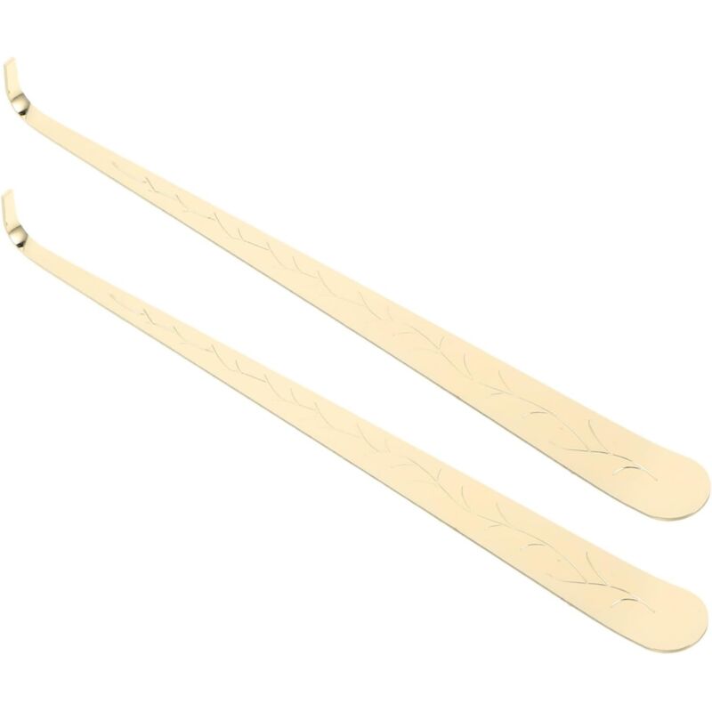 Kerzenlöscher Aus Goldfarbenem Messing – 2er-set Elegante Haken Zum Rauchfreien Löschen – Ulisem