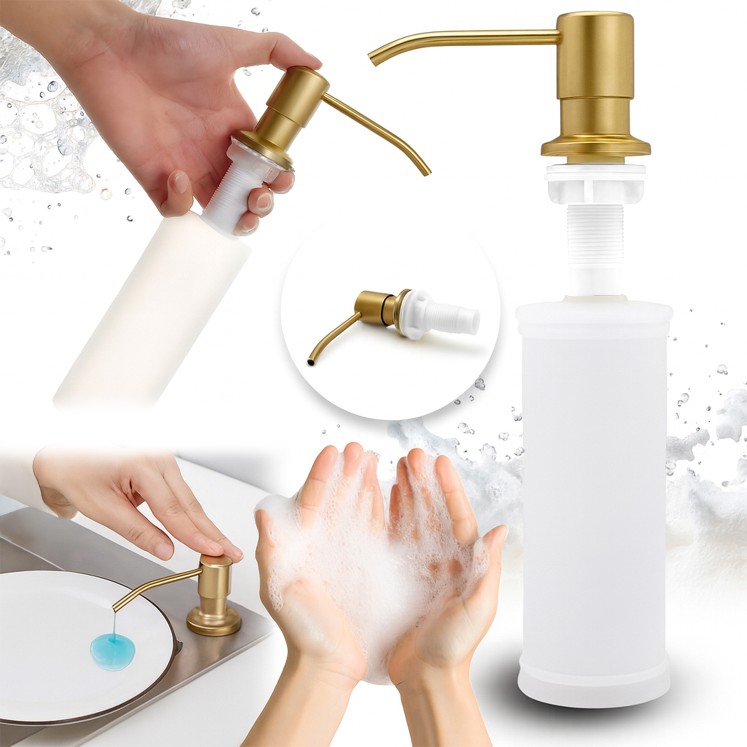 Heckermann Küchenflüssigkeitsspender 500ml Gold