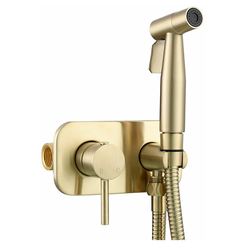 Nazalus-hot Sale-wc-handbrause-set, Wc-bidet-spray, Bidet-brausebrause-set, Messing, Wandmontage, Handbrause-mischer-set, Gold