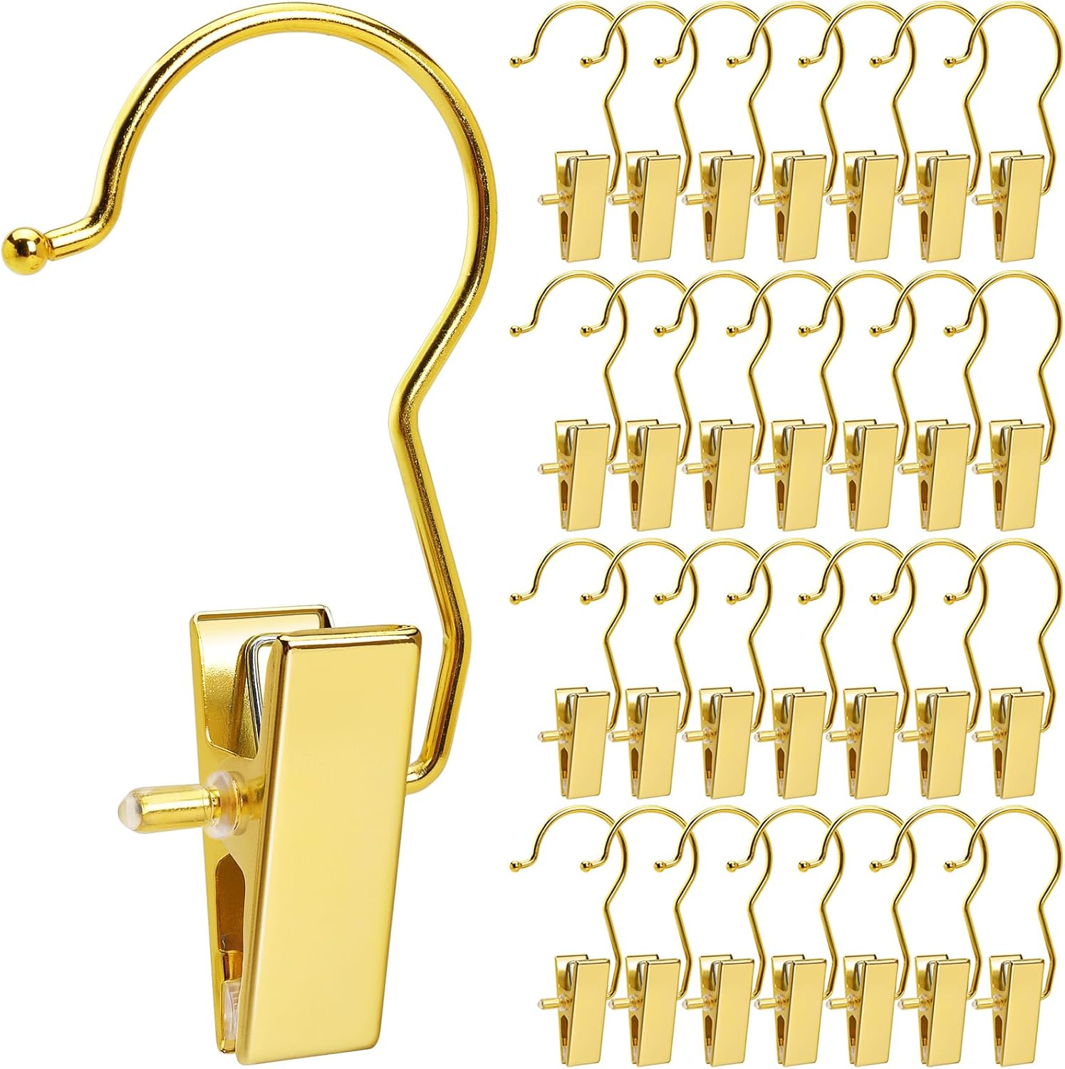 Set Mit 24 Goldenen Stiefelclips Für Den Kleiderschrank, Stiefelaufhänger Mit Haken, Kleiderhaken, Wäscheklammern, Tragbare Reiseaufhänger Für Hüte, Handtücher, Bhs