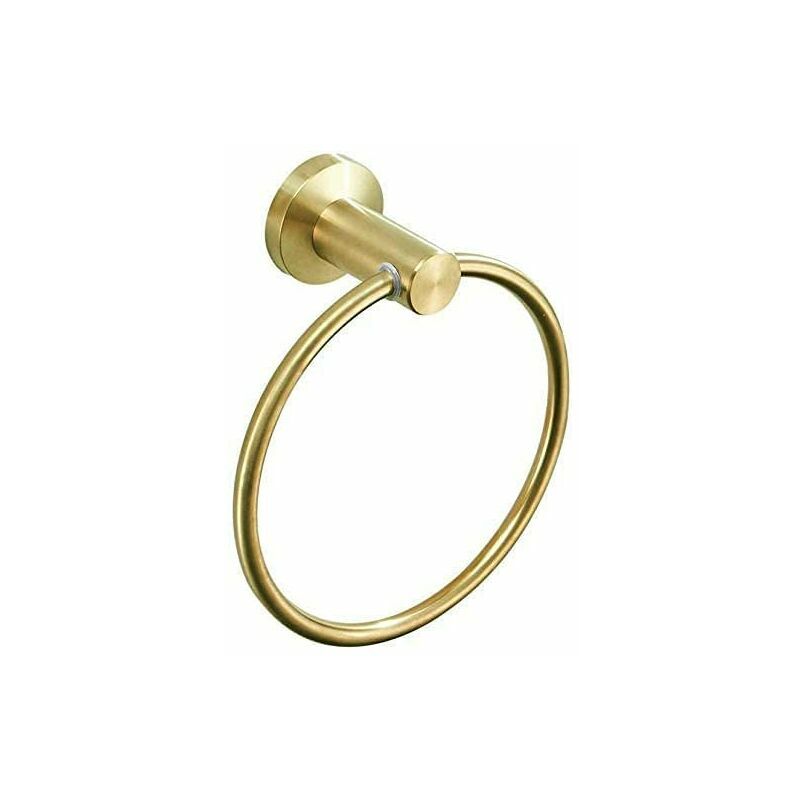 Handtuchring Zur Wandmontage, Rund, Edelstahl 304, Für Badezimmer Oder Küche, Goldener Handtuchhalter Für Dusche, Badezimmerzubehör, 16 Cm