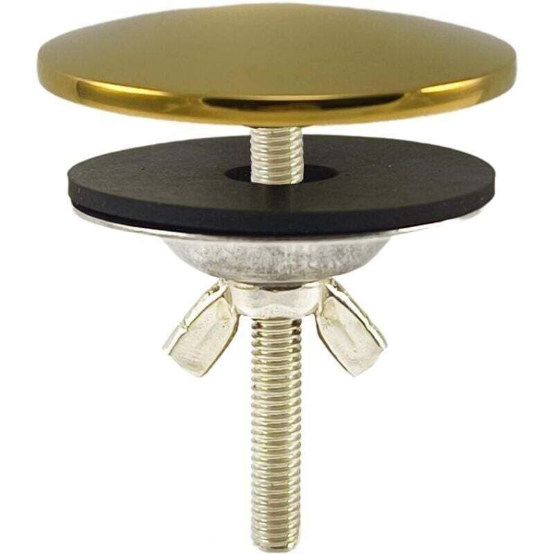 5 Cm Großer, Goldverchromter Messing-spülbeckenstöpsel – Für Küche Und Bad, Auslaufsicher Und Elegant.