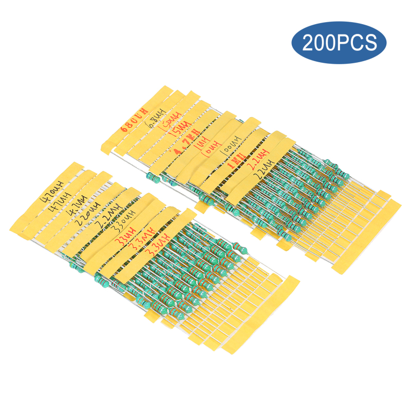 Sortimentssatz Für Chromatische Ringinduktoren Φ0510 Dip (20 Stück) - Toleranz ±10% - 1 W - 1/10/100/2,2/22/220/3,3/33/330/4,7/47/470/6,8/680/15/150 Μh (1/2,2/3,3/4,7 Mh)