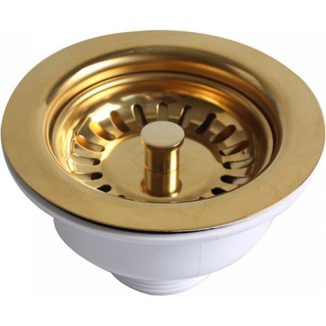 Vergoldeter Abtropfkorb Für Küchenspülen, Ø114 Mm Für Spülbeckenloch