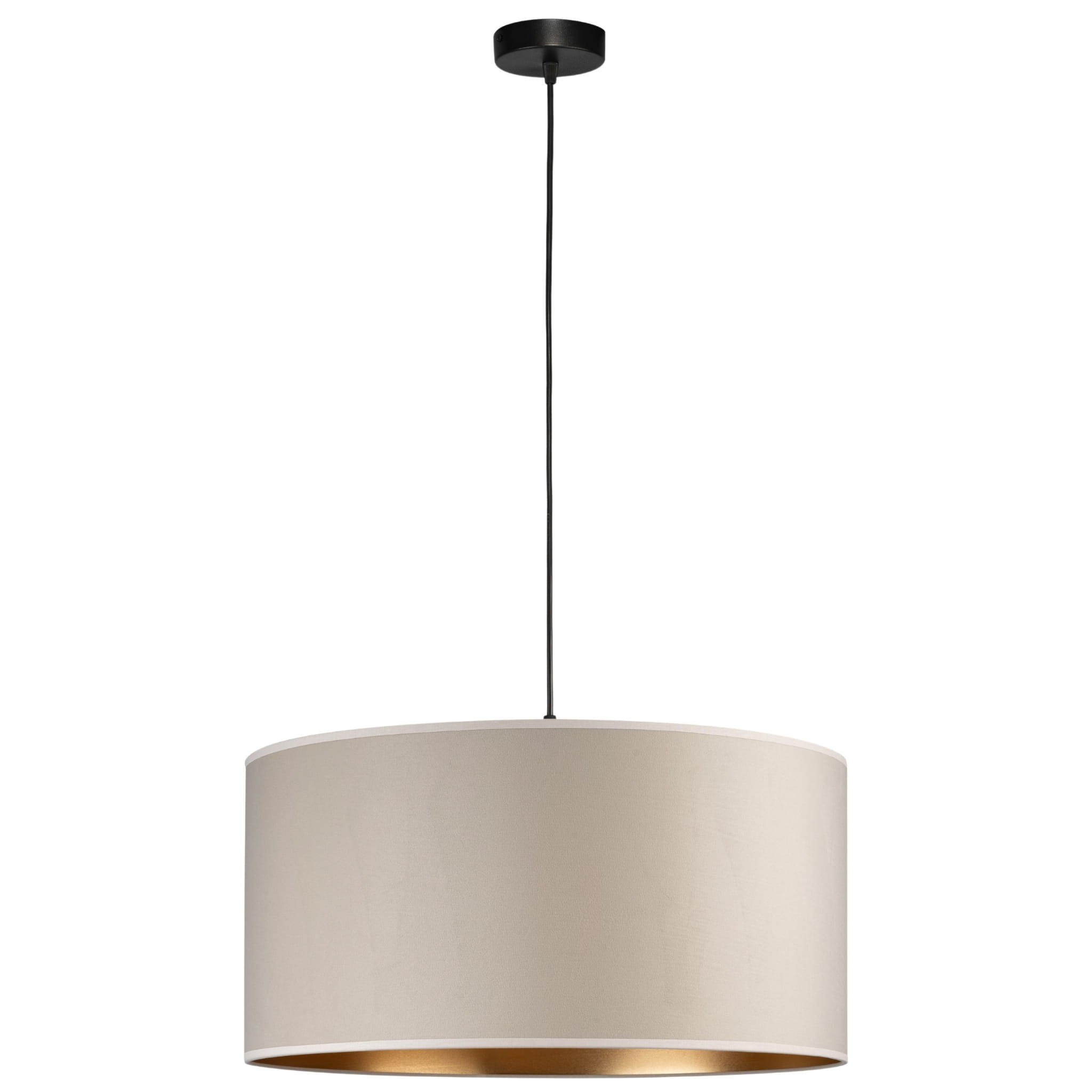 Tornado Al1 Lampe, Beige-goldener Samt
