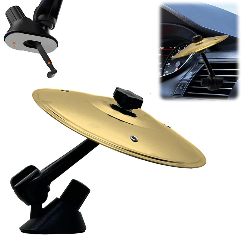 Trommelbecken Für Lüftungsschlitze, Lustiges Musik-gadget, Einfache Installation, Klarer Klang - Originelles Geschenk Für Reisende Und Musikliebhaber (gold)