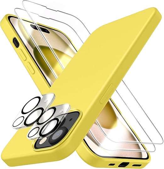 Schutzhülle Für Iphone 15, Gelb