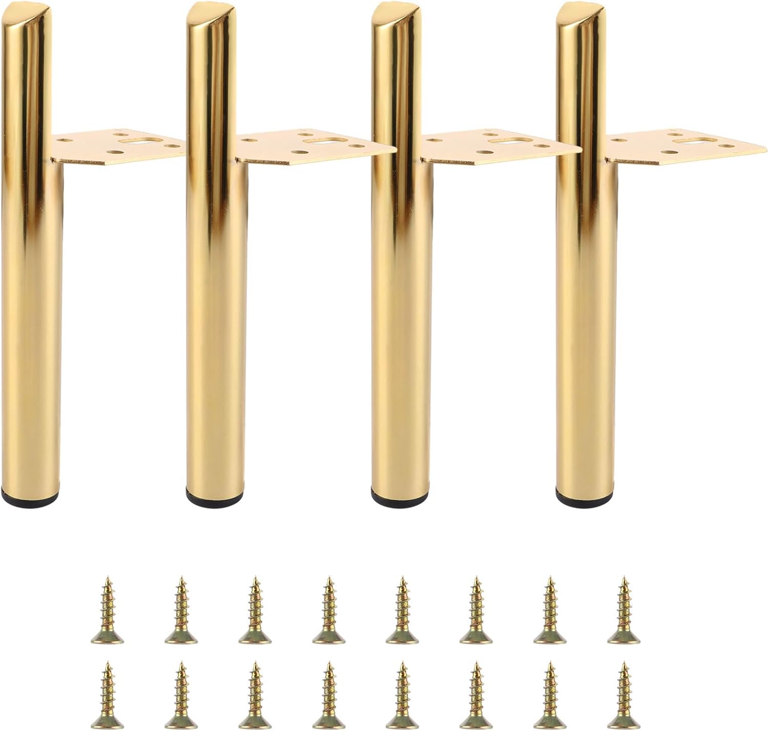 4-teiliges Möbelbein Aus Metall, 15 Cm Goldenes Tischbein, Couchtischbein Für Sofa, Tv-schrank Und Möbel