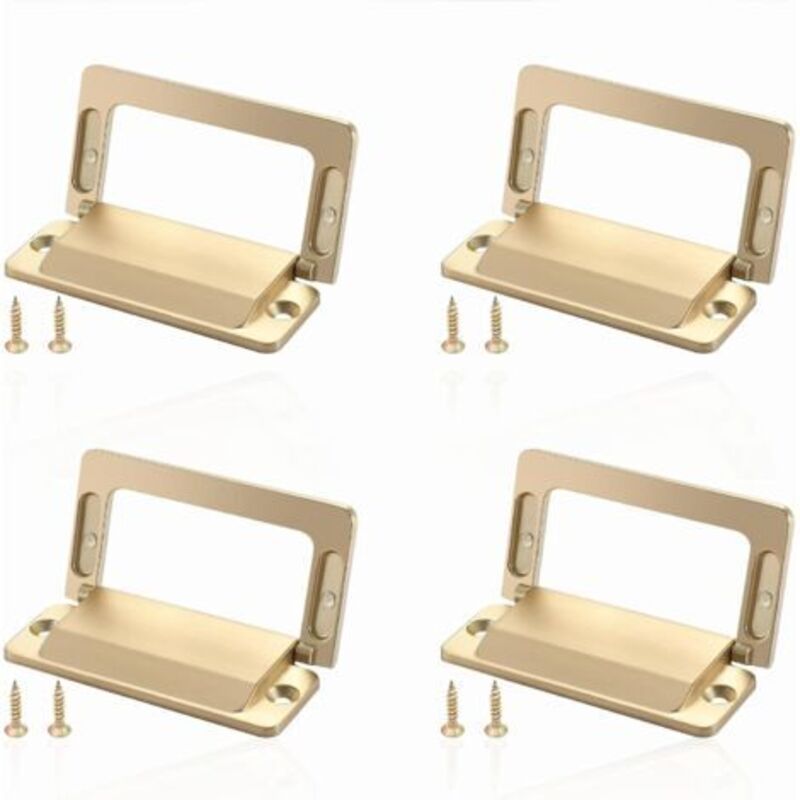 [niemals Verwendet] Set Mit 4 Schrankgriffen – Zinklegierung – Für Schränke – Gold