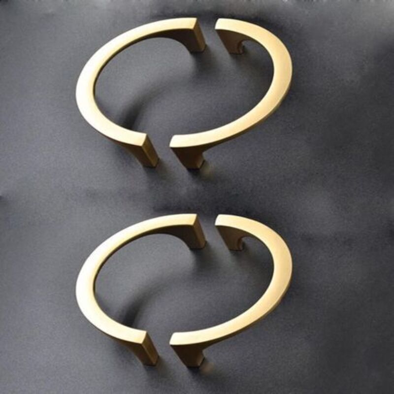 [niemals Verwendet] Set Mit 4 Modernen, Goldenen Schrankgriffen Im Chinesischen Retro-stil, Geeignet Für Schränke, Schubladen Und Küchen.