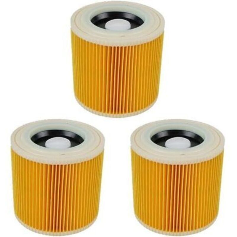 [niemals Verwendet] 3er-pack Staubsaugerfilter Für Kärcher Serien Wd2, Wd3, Wd3p, Nt18, Mv2 Und Mv3, Ersatzfilter Für Kärcher Nass- Und Trockensauger