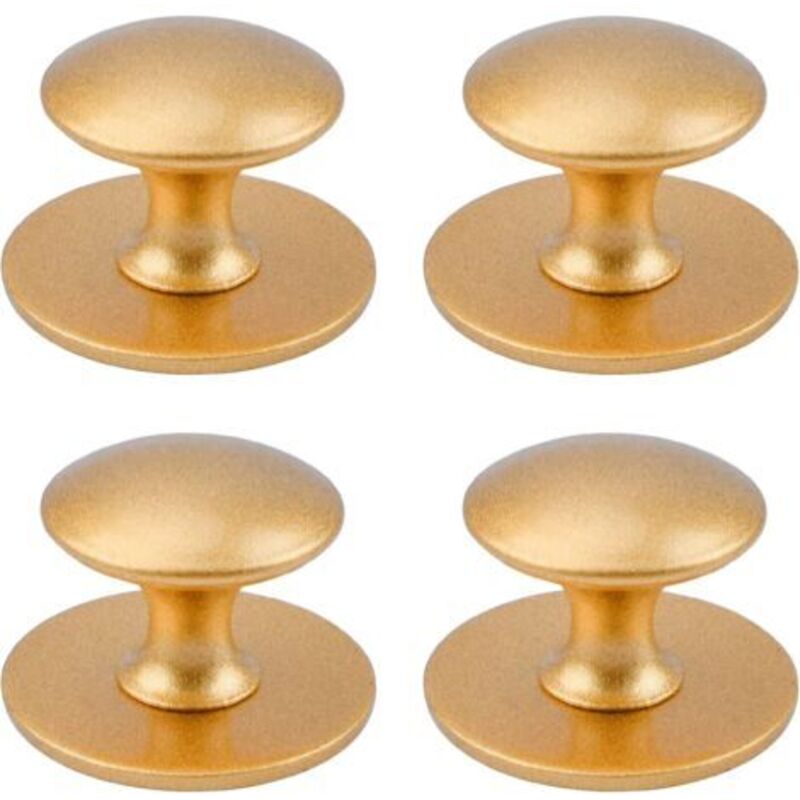 [niemals Verwendet] Ein Set Aus 4 Selbstklebenden Möbelgriffen Aus Edelstahl, Geeignet Für Fenster, Schränke Und Schubladen (mattgold).
