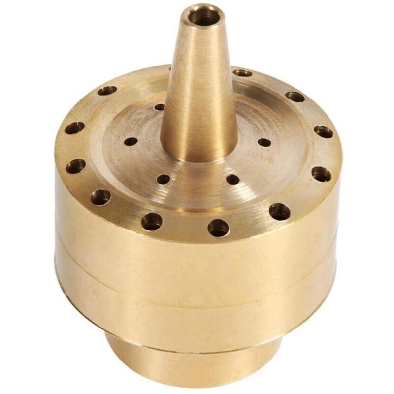 [niemals Verwendet] 3/4" Sprühkopf Aus Goldfarbenem Messing Für Gartenbrunnen, Teiche Und Als Nebeldüse