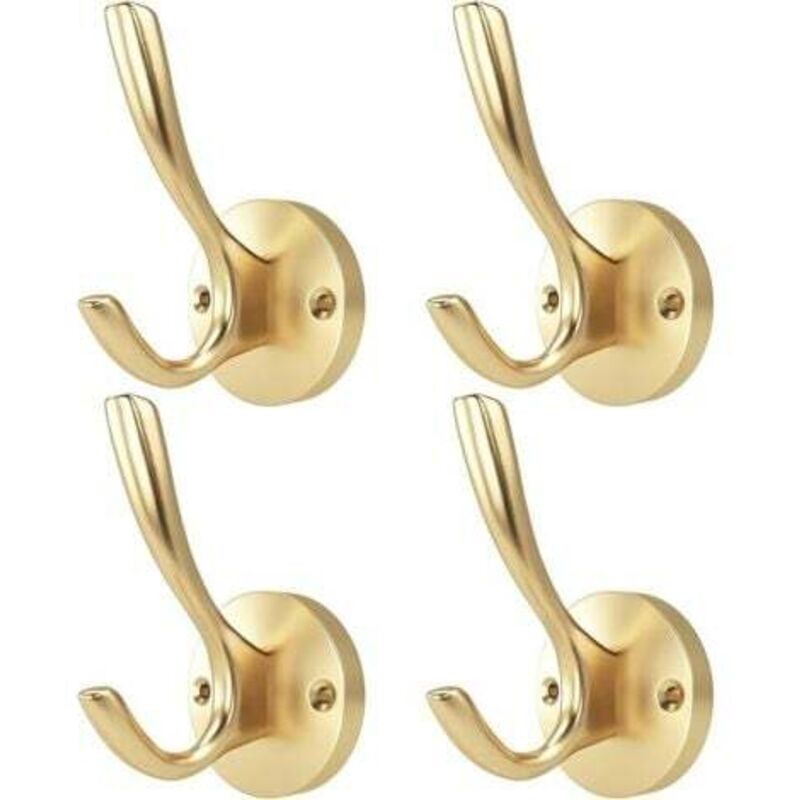 [niemals Verwendet] Massive Metallhaken Zum Aufhängen Von Kleidung Und Handtüchern, Wandmontage Für Zuhause, Gold