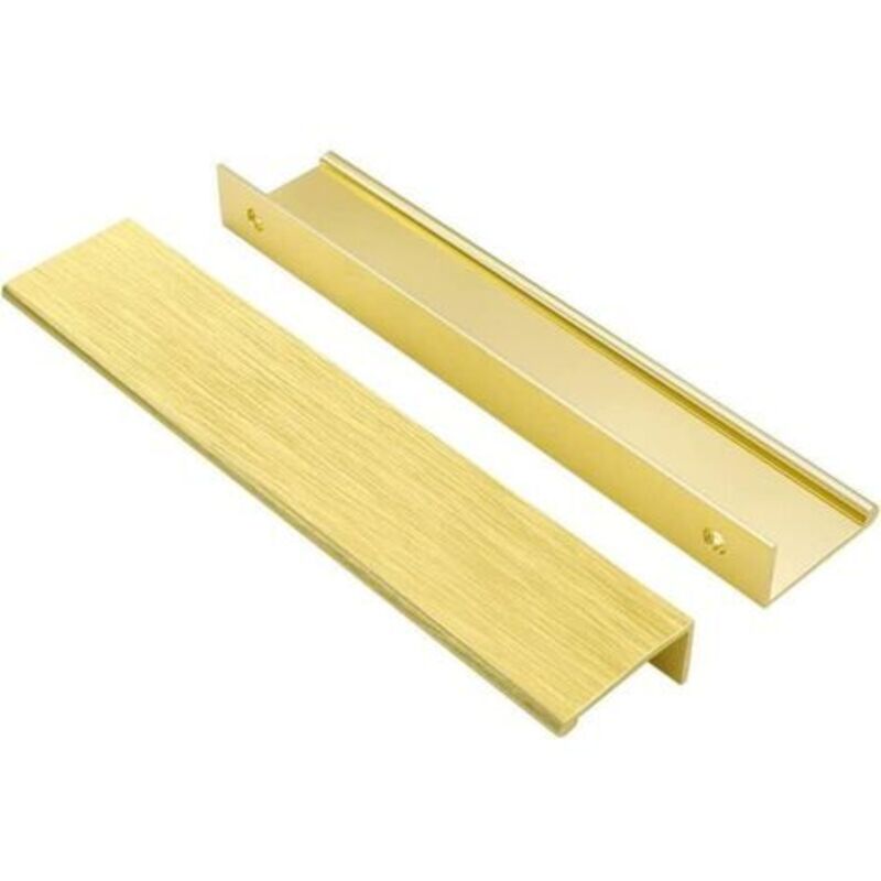 [niemals Verwendet] (gold) Set Mit 10 Goldenen Möbelgriffen – Unsichtbare Goldene Küchenschrankgriffe, Goldene Möbelgriffe Aus Aluminiumlegierung, 160 Mm Lochabstand