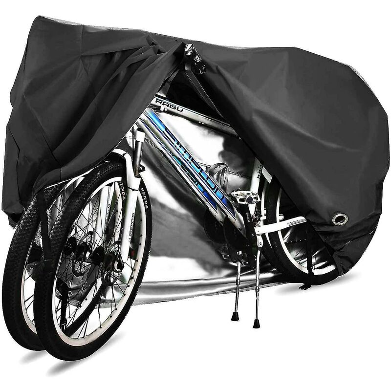 Nazalus-hot Sale-fahrradabdeckung Für 2 Fahrräder, Wasserdichte 210d Atmungsaktive Outdoor-fahrradschutzhülle Mit Verschließbarem Ösenschutz, Für Mountainbikes Und Rennen B--