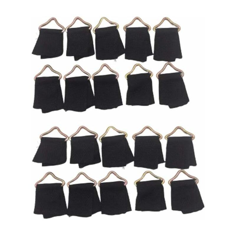 Nazalus-hot Sale-20er-pack Trampolin-dreiecksschnallen – Dreieckige V-ringe – Webschnalle – Trampolin-zubehör Mit Trampolin-werkzeugen,
