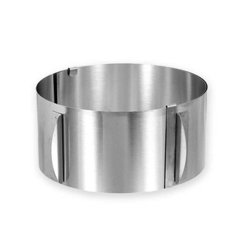 Verstellbarer Gebäckring, Ø 16–30 Cm, Runde Kuchenform Aus Edelstahl Mit Ausziehbarer Skala Für Desserts, Torten, Mousse Usw., Höhe: 10 Cm