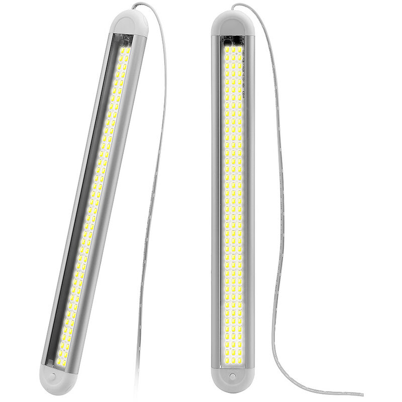 Nazalus-heißer Verkauf – 2 Stück Led-12-v-lichtleiste, Led-12-v-dienstprogramm, 120 Perlen Led-innenlichtleiste, Led-innenlichtleistenschalter Für Wohnwagen, Wohnmobile, Boote, Küchen, Badezimmer, Sch
