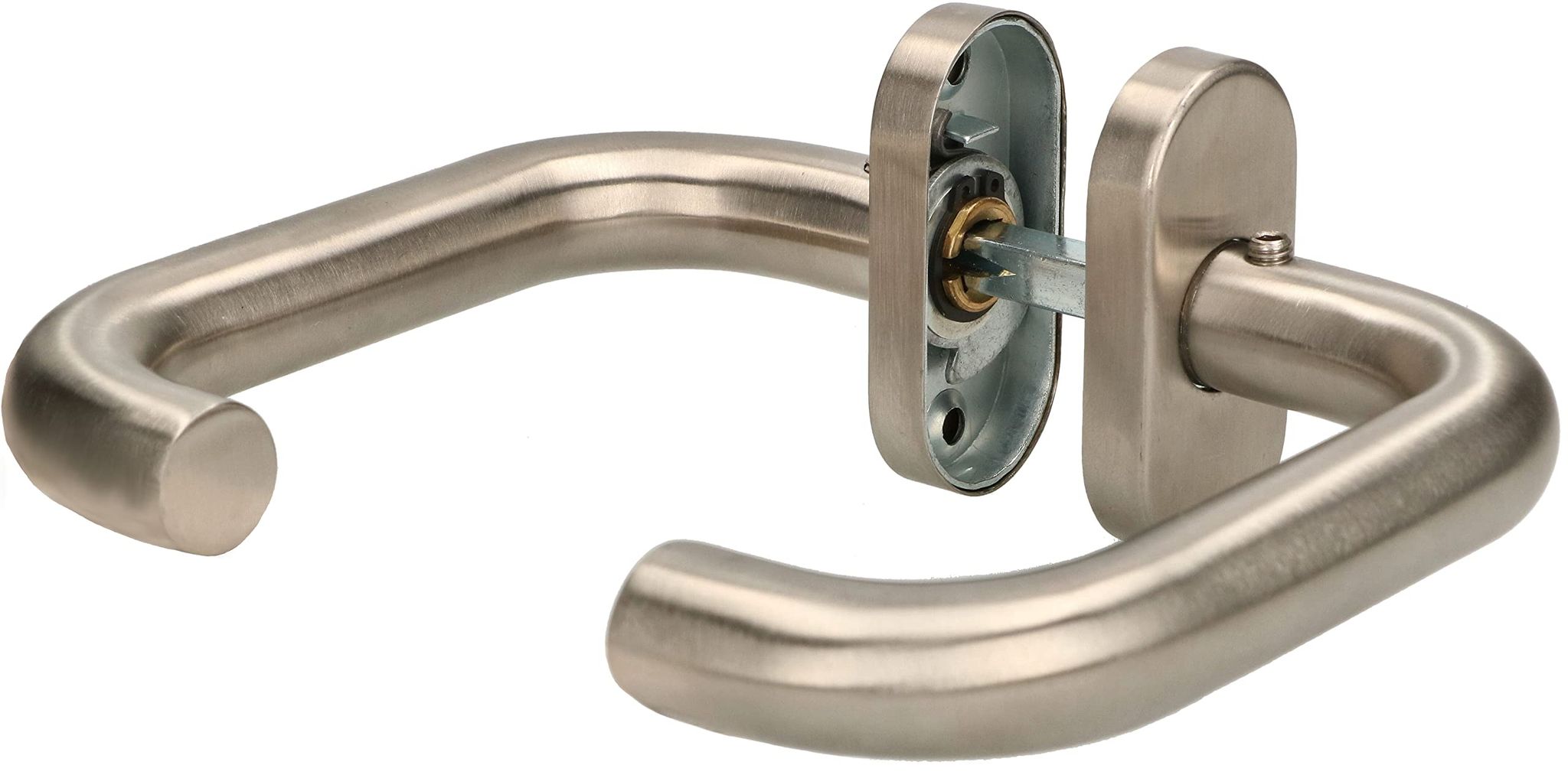 Edelstahlgriff Inox „u“ Mit Ovaler Sicherheitsplatte