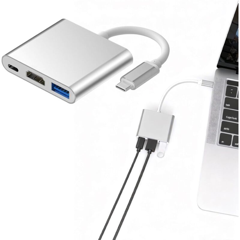 Usb-c-zu-hdmi-4k-adapter Für Macbook Pro, Chromebook Und Samsung S9+ – Thunderbolt 3-kompatibel, Plug & Play