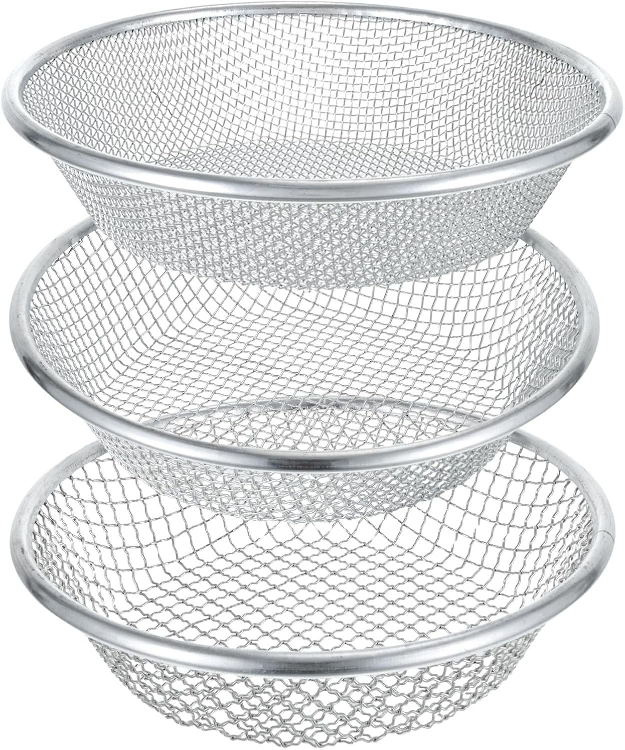 3er-pack Erdsieb Für Den Garten, Metallsieb, Steinsieb 30 X 30 Cm, Kompostsieb, Schmutzsieb, Sägemehlsieb 3/6/10 Mm
