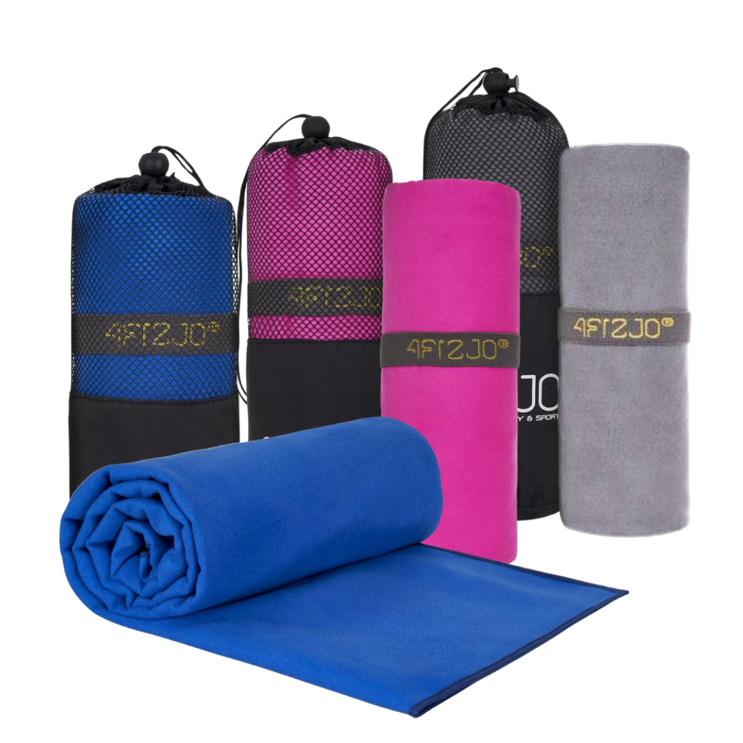 4fizjo Mikrofaser-sporthandtuch 180 X 100 Cm Gross Grau