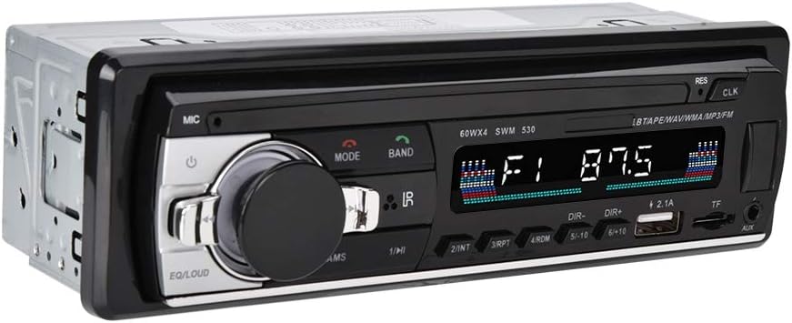 Auto-multimedia-radio Mp3-player, Mp3/fm/usb/aux-eingang, Auto-stereo-player, Ukw-radio, Bluetooth-freisprechanruf, Dual-usb, Va-lcd-display, Single Din